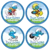 Smurfs scoot badge button
