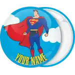 Superman Strong badge button