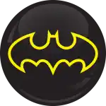Κονκάρδα Batman logo μαύρο