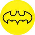 Κονκάρδα Batman logo κίτρινο