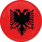Κονκάρδα σημαία Αλβανίας