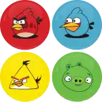 Angry birds puzzle game  pin badge button