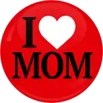 Κονκάρδα I Love Mom κόκκινη