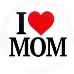 Κονκάρδα I Love Mom άσπρη