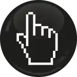 Μοuse click black badge button