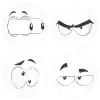 K&omicron;&nu;&kappa;ά&rho;&delta;&epsilon;&sigmaf; emoticons eyes out &lambda;&epsilon;&upsilon;&kappa;έ&sigmaf; &sigma;&epsilon;&tau; 4 &tau;&epsilon;&mu;ά&chi;&iota;&alpha; 