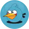 &Kappa;&omicron;&nu;&kappa;ά&rho;&delta;&alpha; Blue angry bird