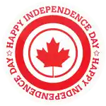 &Kappa;&omicron;&nu;&kappa;ά&rho;&delta;&alpha; Happy independence day Canada &lambda;&epsilon;&upsilon;&kappa;ή