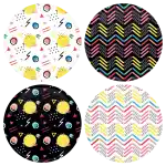 &Chi;&rho;&omega;&mu;&alpha;&tau;&iota;&sigma;&tau;έ&sigmaf; &Kappa;&omicron;&nu;&kappa;ά&rho;&delta;&epsilon;&sigmaf; patterns line & circles - &Sigma;&epsilon;&tau; 4 &tau;&epsilon;&mu;ά&chi;&iota;&alpha;