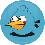&Kappa;&omicron;&nu;&kappa;ά&rho;&delta;&alpha; Blue angry bird
