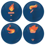 &Sigma;&epsilon;&tau; &kappa;&omicron;&nu;&kappa;ά&rho;&delta;&epsilon;&sigmaf; &Omicron;&lambda;&upsilon;&mu;&pi;&iota;&alpha;&kappa;ή &phi;&lambda;ό&gamma;&alpha; 4 &tau;&epsilon;&mu;ά&chi;&iota;&alpha;