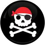 &Kappa;&omicron;&nu;&kappa;ά&rho;&delta;&alpha; Pirate Skull