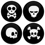 &Kappa;&omicron;&nu;&kappa;ά&rho;&delta;&epsilon;&sigmaf; Skulls &sigma;&epsilon;&tau; 4 &tau;&epsilon;&mu;ά&chi;&iota;&alpha; 