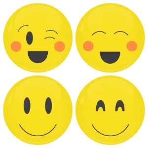 Smiley &kappa;&omicron;&nu;&kappa;ά&rho;&delta;&epsilon;&sigmaf; blush - &sigma;&epsilon;&tau; 4 &tau;&epsilon;&mu;ά&chi;&iota;&alpha;