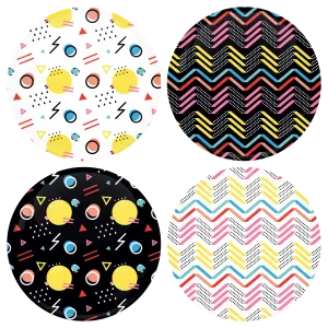 &Chi;&rho;&omega;&mu;&alpha;&tau;&iota;&sigma;&tau;έ&sigmaf; &Kappa;&omicron;&nu;&kappa;ά&rho;&delta;&epsilon;&sigmaf; patterns line & circles - &Sigma;&epsilon;&tau; 4 &tau;&epsilon;&mu;ά&chi;&iota;&alpha;