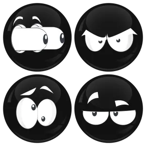 K&omicron;&nu;&kappa;ά&rho;&delta;&epsilon;&sigmaf; emoticons eyes out &mu;&alpha;ύ&rho;&epsilon;&sigmaf; &sigma;&epsilon;&tau; 4 &tau;&epsilon;&mu;ά&chi;&iota;&alpha; 