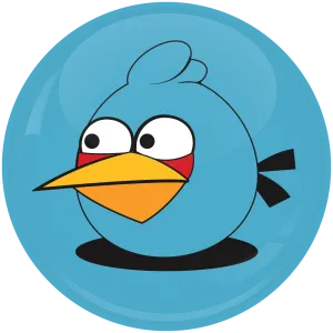 &Kappa;&omicron;&nu;&kappa;ά&rho;&delta;&alpha; Blue angry bird