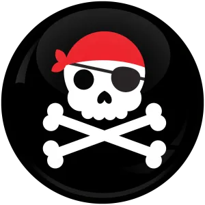 &Kappa;&omicron;&nu;&kappa;ά&rho;&delta;&alpha; Pirate Skull