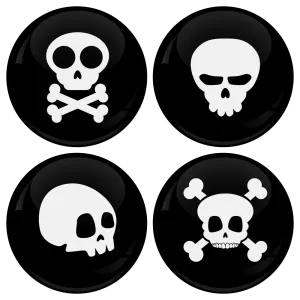 &Kappa;&omicron;&nu;&kappa;ά&rho;&delta;&epsilon;&sigmaf; Skulls &sigma;&epsilon;&tau; 4 &tau;&epsilon;&mu;ά&chi;&iota;&alpha; 