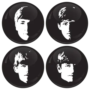 &Sigma;&epsilon;&tau; &kappa;&omicron;&nu;&kappa;ά&rho;&delta;&epsilon;&sigmaf; The Beatles faces 4 &tau;&epsilon;&mu;ά&chi;&iota;&alpha;