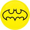 Κονκάρδα Batman logo κίτρινο