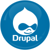 Κονκάρδα Drupal μπλε 