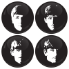 Σετ κονκάρδες The Beatles faces 4 τεμάχια