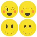 Smiley &kappa;&omicron;&nu;&kappa;ά&rho;&delta;&epsilon;&sigmaf; blush - &sigma;&epsilon;&tau; 4 &tau;&epsilon;&mu;ά&chi;&iota;&alpha;