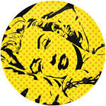 Κονκάρδα vintage Marilyn Monroe 