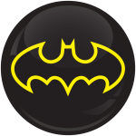 Κονκάρδα Batman logo μαύρο 