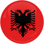 Κονκάρδα σημαία Αλβανίας
