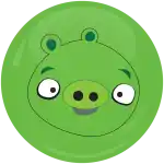 &Kappa;&omicron;&nu;&kappa;ά&rho;&delta;&alpha; green angry bird