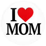 Κονκάρδα I Love Mom άσπρη