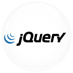Κονκάρδα για προγραμματιστές jQuery λευκή