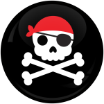 Κονκάρδα Pirate Skull