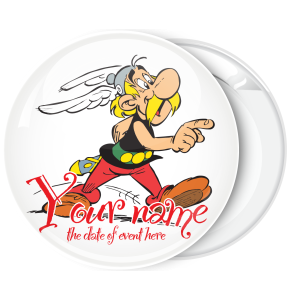 Κονκάρδα κλασσικό σχέδιο Asterix λευκή