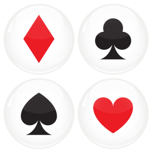 Κονκάρδες Blackjack Poker σετ 4 τεμάχια