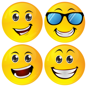 Smiley κονκάρδες sunglasses- σετ 4 τεμάχια