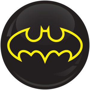 Κονκάρδα Batman logo μαύρο 