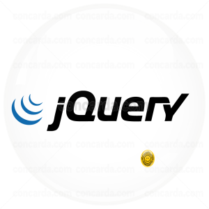 Κονκάρδα για προγραμματιστές jQuery λευκή