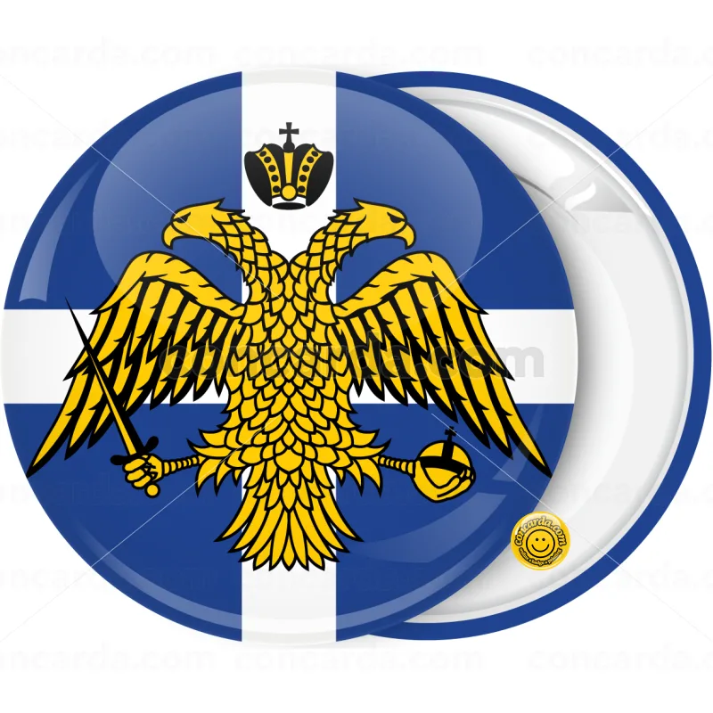 Εκκλησιαστική κονκάρδα Ελληνική σημαία και ορθοδοξία