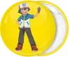 Ash Pokemon yellow badge button