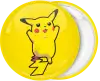 Pikachu cheering badge button