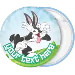 Bugs Bunny splash circle badge button