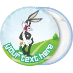 Bugs Bunny classic circle badge button