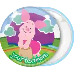 Winnie the Pooh pig Pinback Button