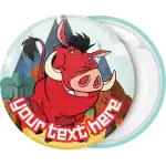 Lion King Pumba badge button