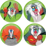Lion King Rafiki collection 4 pieces