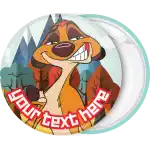 Lion King Timon badge button