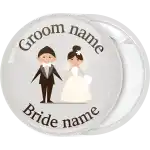 Κονκάρδα γάμου smart couple λευκή